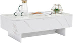COSVALVE 41" Marble White Cool Coffee Table - Image 4