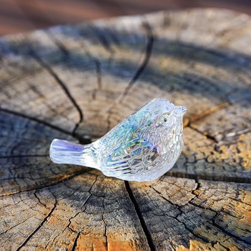 Blown Glass Bird Figurine AB Coating Crystal Animal Collectible Table Decor - Image 6