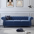 AVZEAR 3 seat Sofa, Velvet Living Room Large Sofa Modern Chesterfield Fabric by AVZEAR