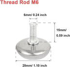 30Pcs Adjustable Furniture Leg Base Leveller Table Leveling Feet Pads, M6 x - Image 3