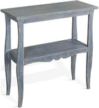 Sunny Designs Marina Ocean Blue Solid Wood and Veneers Side Table by Sunny+Designs
