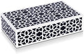 Handicrafts Home Black Large Decorative Storage Box with Lid, 10x6x2.5 In by HandicraftsHome