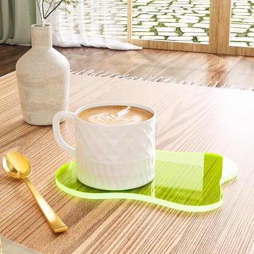 Acrylic Coaster for Desk, Clear Bar Drink Coaster, Clear Cloud Shape Coffee Cup Coaster, Perfect for Tabletop Protection and Accessories Display. - Image 3