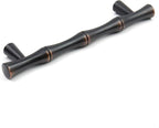 2PCS Bamboo Zinc Alloy Cabinet Handles, 3.8 Inch Hole Distance Black and Red - Image 5