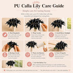 Mandy's 20pcs Black Calla Lily Artificial Flowers - Image 6