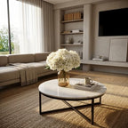 6Pcs 13" Ivory White Silk Hydrangea Artificial Flowers - Image 3