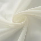 SpaceDresser Ivory Sheer Curtains 4 Panels Rod Pocket Semi-Sheer Curtain 90 - Image 8