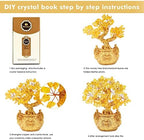 Feng Shui Citrine/Yellow Crytal Money Tree Bonsai with Chinese Decoration for Luck and Wealth - Image 5