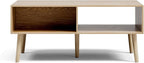LCRBOL Coffee Table with Storage, Boho Dining Table with Fluted Drawer and - Image 5