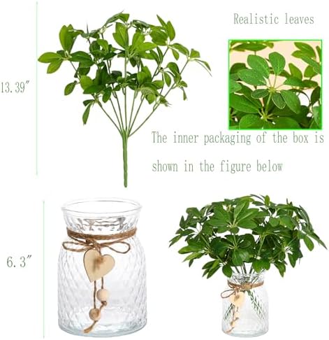 Kimura's Cabin Artificial Plants with Vase Real Touch Green Plant in Vase - Image 2
