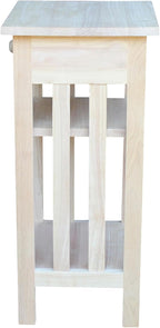 International Concepts Unfinished Mission Telephone Stand - Image 6