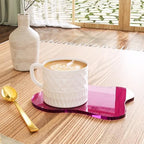 Acrylic Coaster for Desk, Clear Bar Drink Coaster, Clear Cloud Shape Coffee Cup Coaster, Perfect for Tabletop Protection and Accessories Display. - Image 5