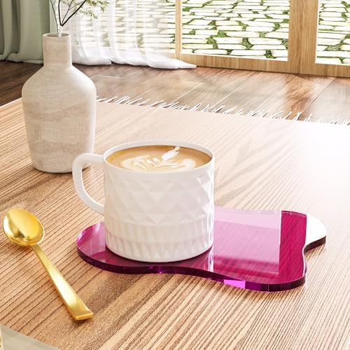 Acrylic Coaster for Desk, Clear Bar Drink Coaster, Clear Cloud Shape Coffee Cup Coaster, Perfect for Tabletop Protection and Accessories Display. - Image 5