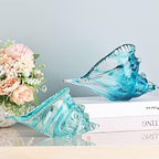 Blown Glass Conch Statues - Modern Glass Art, Conch Decorative Statues for Dining Tables, Entryways, Coffee Tables, Living Rooms, Kitchens, Shelf Fillers - Image 6