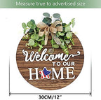 Interchange Welcome Sign Front Door Wreaths for Spring Fall Summer Winter - Image 3
