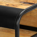 Console Table with 1 Drawer and 2 Compartments, 46.5"x11.8"x29.5" Solid Mango - Image 5