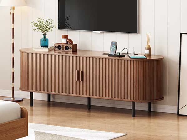 ONBRILL 63" TV Stand with Power Outlet - Image 6