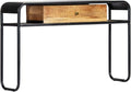 Console Table with 1 Drawer and 2 Compartments, 46.5"x11.8"x29.5" Solid Mango by LoibinfenFurniture