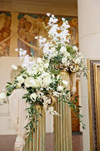 White Orchids Artificial Flowers 10 PCS Fake Orchid Silk Flowers 27" Faux Orchid Artificial Orchid for Wedding Dinning Home Restaurant Decoratiyon(White) - Image 3