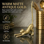 WallCharmers Gold Cat Paper Towel Holder & Metal Toilet Paper Holder Stand - Image 5