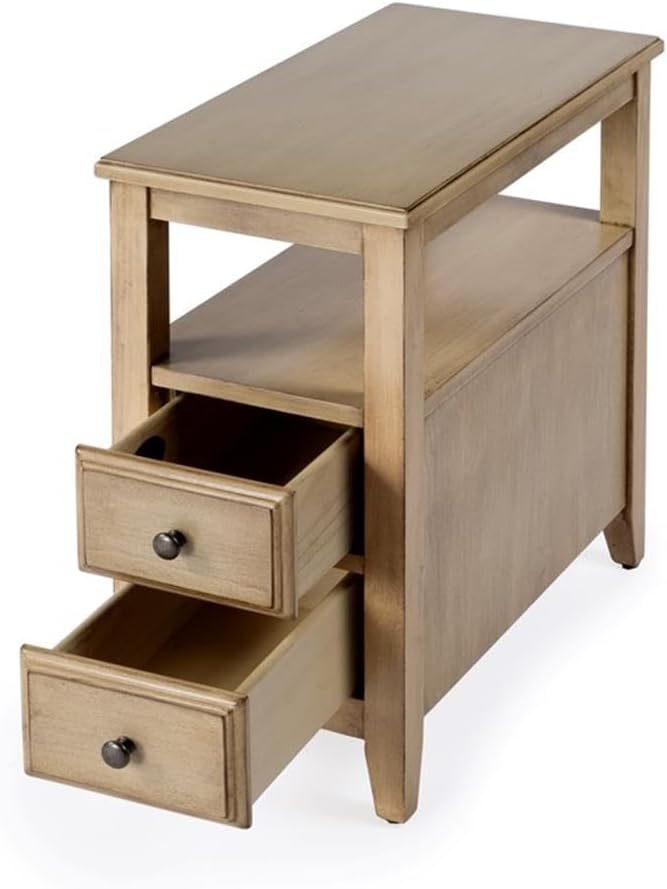 Beaumont Lane Transitional Wood Side Table, Poplar Wood - Image 7