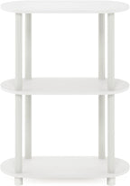 Furinno Turn-N-Tube No Tools 3-Tier Modern Oval Side Display Rack - Image 6