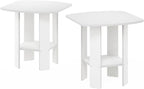 Furinno Simple Design Side Table Set of 2, 2-Tier Modern End Table - Image 5