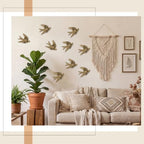 10 Piece Vintage Swallow Wall Decor, 4.7 Inch 3D Resin Bird Sculptures - Image 4