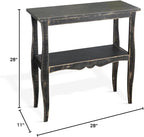 Sunny Designs Marina Black Sand Wood and Veneers Side Table - Image 3