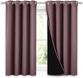 NICETOWN 100% Blackout Curtains 54 inches Long, Double-Deck Completely Blackout by NICETOWN