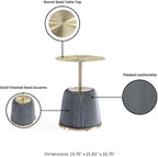 Manhattan Comfort Anderson Modern 15.75" Round End Tables 1.0 - Image 4