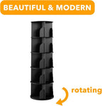 SpaceAid 5 Tier Rotating Bookshelf Tower, Spinning Bookcase Lazy Susan - Image 7