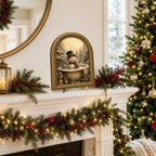Christmas Bathroom Decor Vintage Winter Snowman Wall Art Sign Table Decor - Image 4
