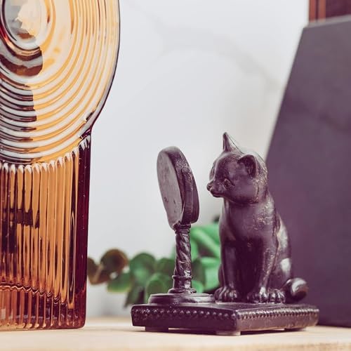 Young's Inc. Cat Figurine - Cute CatStatue Reading on the Chair- Whimsical Decor for Cat Lovers - Cat Collectibles and Meditation Decor - 4.33'' L X 2.56'' W X 4.72'' H - Image 6