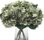 Kimura's Cabin 6pcs Hydrangea Artificial Flowers Fake Hydrangeas,Mint Green by WeddingPartyArrangementBouquetsDecorationArtificialFlowers