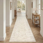 2'6''x8' Hallway Washable Runner Rug: Kitchen Carpet Beige/Brown | Vintage Boho - Image 8