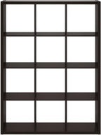 Furinno Cubicle Book Shelf, 12-Cube Bookshelf, Extra Thick Frame Reversible - Image 10