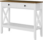 Lomojo Console Table, Sofa Table 13.8" D x 39.37" W x 31.5" HEntryway Table - Image 9