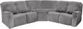 LightInTheBox 7-Piece Velvet Stretch Reclining Couch Covers 5 Seats Corner Sofa by LTLIGHTS
