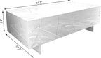 COSVALVE 41" Marble White Cool Coffee Table - Image 2