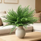 Artificial Ferns Plants Indoor Decor Fake Boston Fern for Outdoors 4 Pack, Faux Plastic Greenery Shrubs Home Garden Verandah Kitchen Bathroom Decoration Wedding Party Christmas DIY Bundles Bush 4 Pcs - Image 4