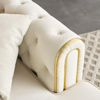 66.9" W Velvet Chaise Lounger - Image 7