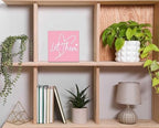 Let Them Wooden Sign, Pink Office Decorations for Work, Let Them Mental Health Rustic Wood Box Signs 5x5 Inch, Desk Shelf Tabletop Decor for Home Cubicle Decor, Office Gifts for Coworkers Women, 19 - Image 4
