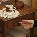 NightStand/Sofa Table Chinese Style All Solid Wood Bedside Table Modern Simple - Image 4