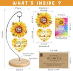 Sunflower Gifts for Women - Christian Inspirational Desk Decor, You are Enough Keepsake Ornament - Religious Thank You Gift for Her, Teacher, Coworker, Friend, Nurse - Encouragement Birthday Gift - Image 2