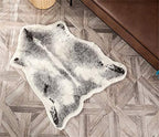 Cow Print Rug Faux Cowhide Rug Animal Pattern Carpet by yingda1992