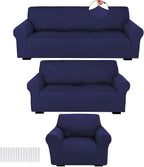 Peryiter 3 Pcs Couch and Loveseat Covers Set Sofa Cover by Peryiter