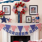 Lineshading 4 Pcs 4th of July Table Decoration Memorial Day Wooden Book - Image 6