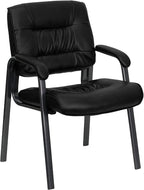 Flash Furniture Haeger Black LeatherSoft Executive Side Reception Chair by FlashFurniture