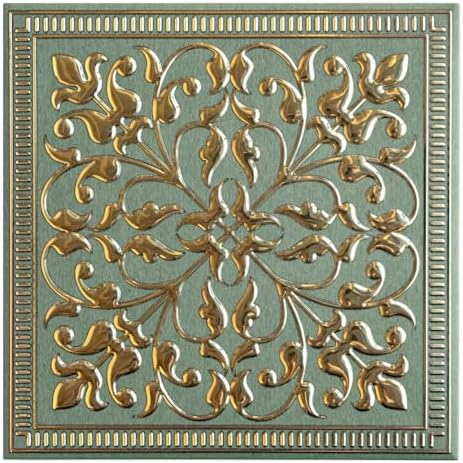 Peel and Stick Metal Backsplash Tiles, Rustic Farmhouse, 10-Pack by WallWear